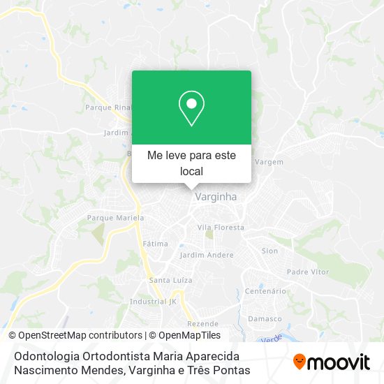 Odontologia Ortodontista Maria Aparecida Nascimento Mendes mapa