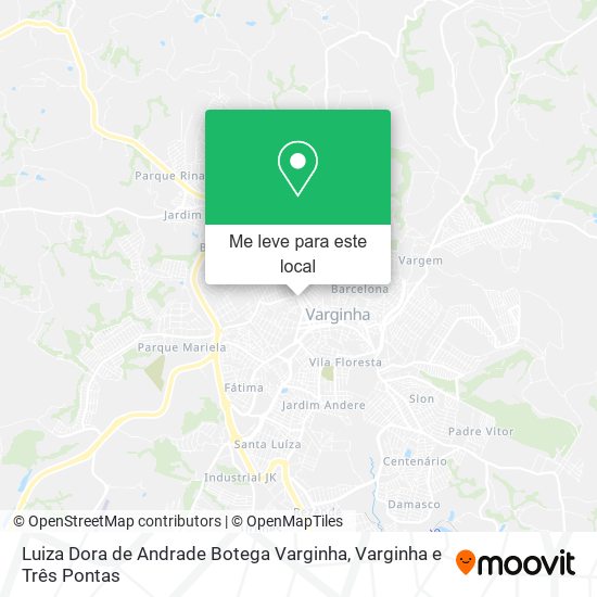 Luiza Dora de Andrade Botega Varginha mapa