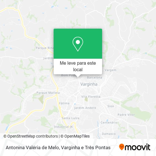 Antonina Valéria de Melo mapa