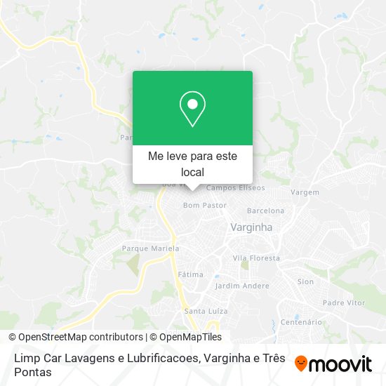 Limp Car Lavagens e Lubrificacoes mapa