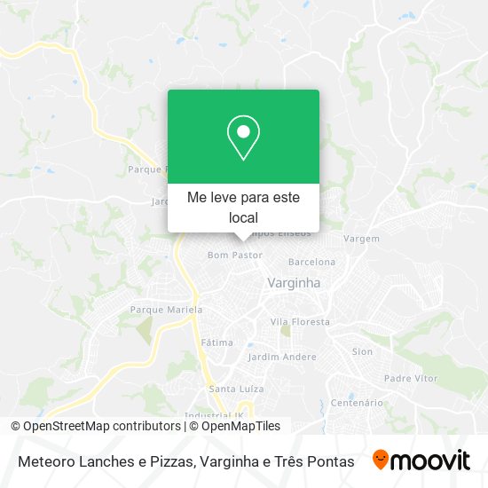 Meteoro Lanches e Pizzas mapa