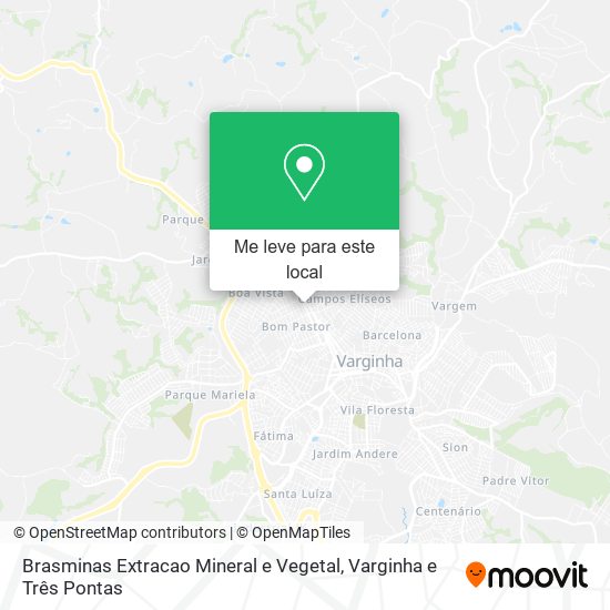 Brasminas Extracao Mineral e Vegetal mapa