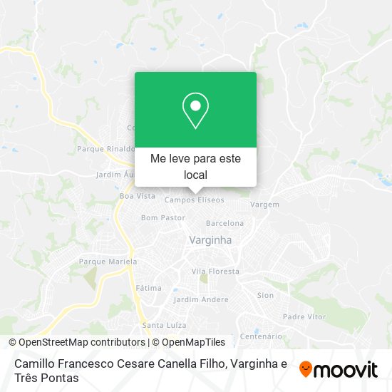 Camillo Francesco Cesare Canella Filho mapa