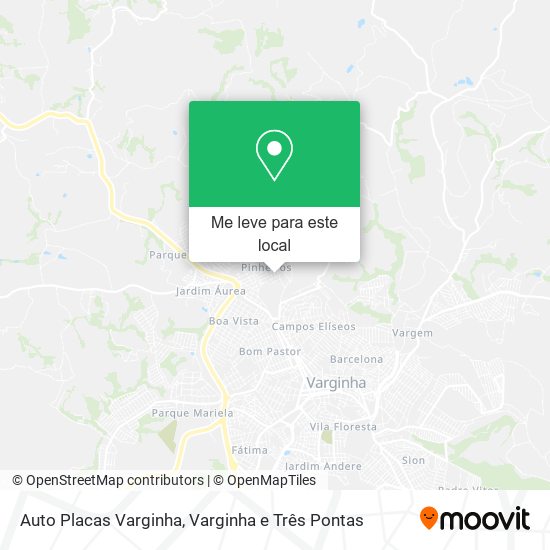Auto Placas Varginha mapa
