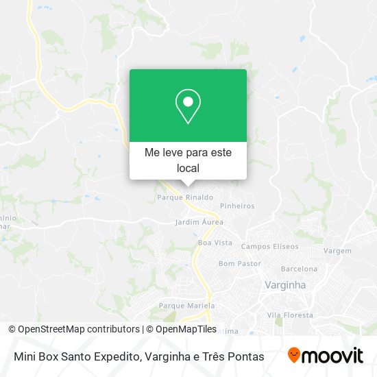 Mini Box Santo Expedito mapa