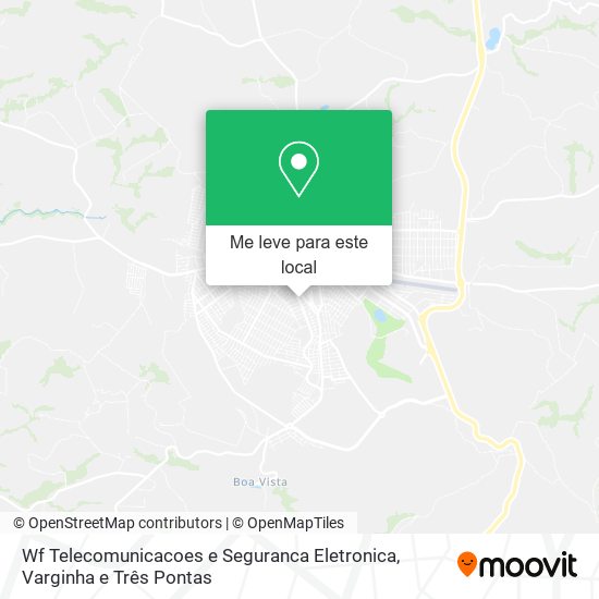 Wf Telecomunicacoes e Seguranca Eletronica mapa