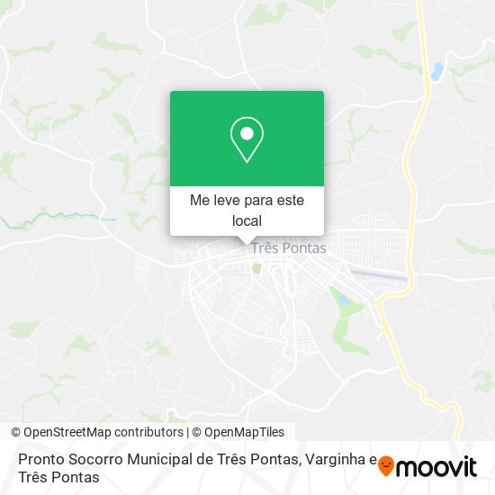 Pronto Socorro Municipal de Três Pontas mapa