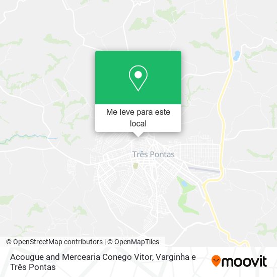 Acougue and Mercearia Conego Vitor mapa