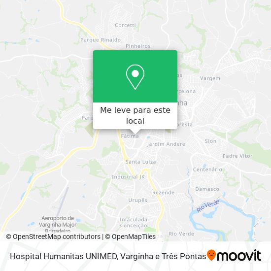 Hospital Humanitas UNIMED mapa