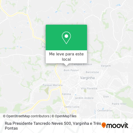 Rua Presidente Tancredo Neves 500 mapa