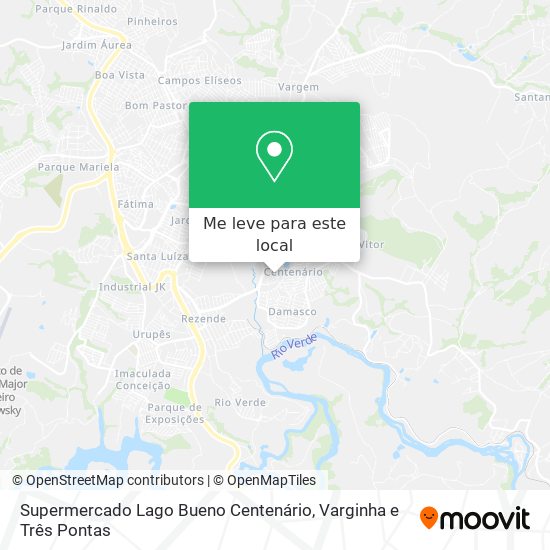 Supermercado Lago Bueno Centenário mapa