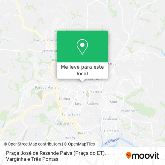 Praça José de Rezende Paiva (Praça do ET) mapa