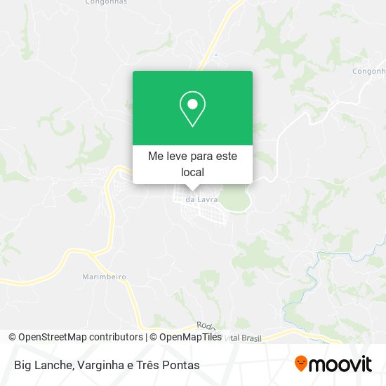 Big Lanche mapa