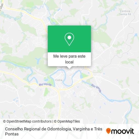 Conselho Regional de Odontologia mapa