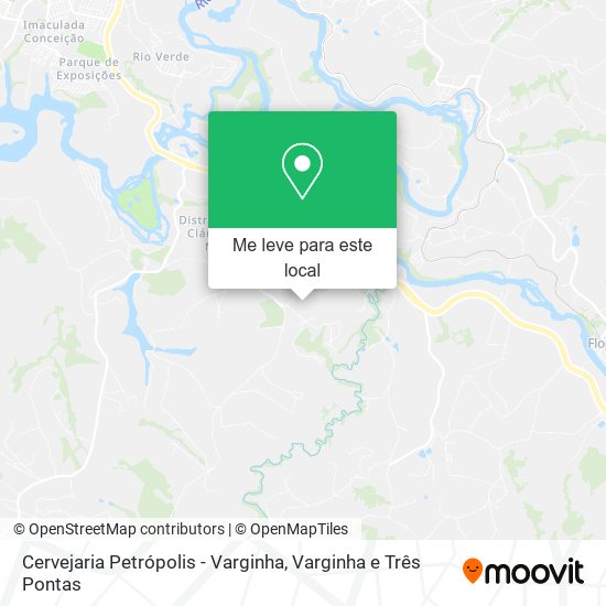 Cervejaria Petrópolis - Varginha mapa