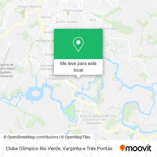 Clube Olimpico Rio Verde mapa