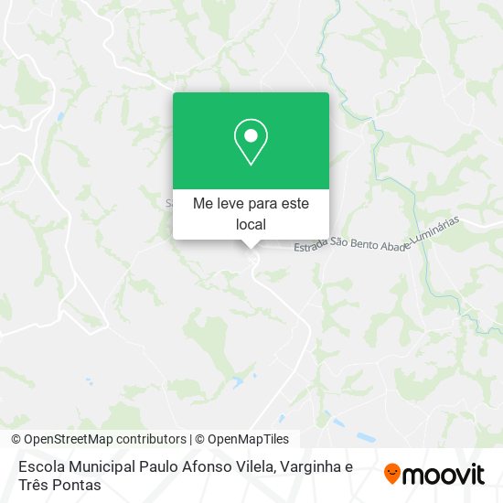 Escola Municipal Paulo Afonso Vilela mapa