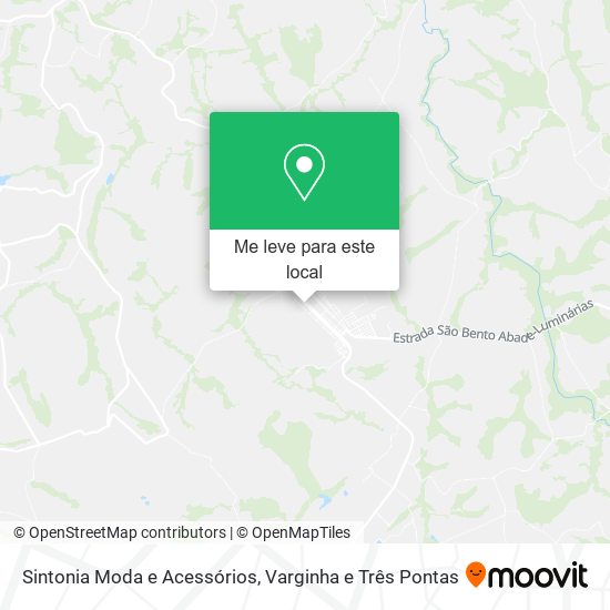 Sintonia Moda e Acessórios mapa