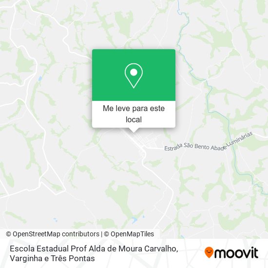 Escola Estadual Prof Alda de Moura Carvalho mapa