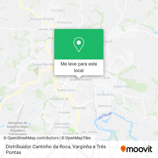 Distribuidor Cantinho da Roca mapa