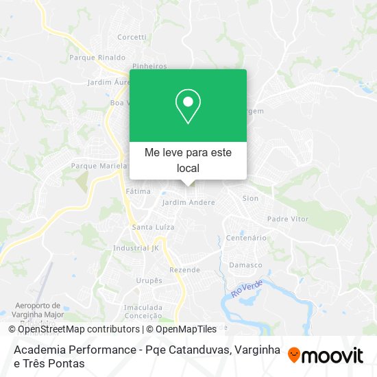Academia Performance - Pqe Catanduvas mapa
