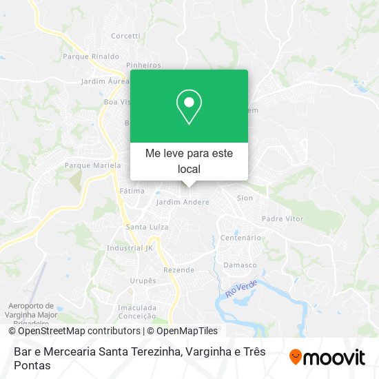 Bar e Mercearia Santa Terezinha mapa