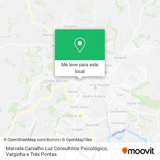Marcela Carvalho Luz Consultório Psicológico mapa