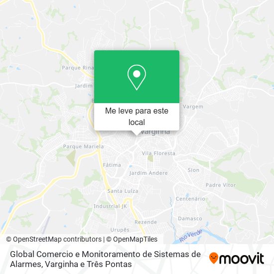 Global Comercio e Monitoramento de Sistemas de Alarmes mapa