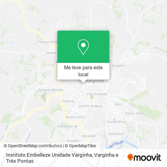 Instituto Embelleze Unidade Varginha mapa