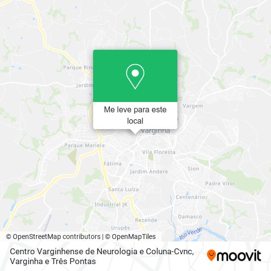 Centro Varginhense de Neurologia e Coluna-Cvnc mapa