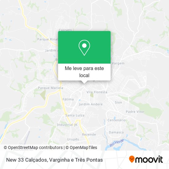New 33 Calçados mapa