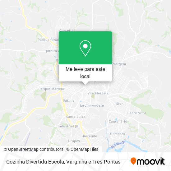 Cozinha Divertida Escola mapa