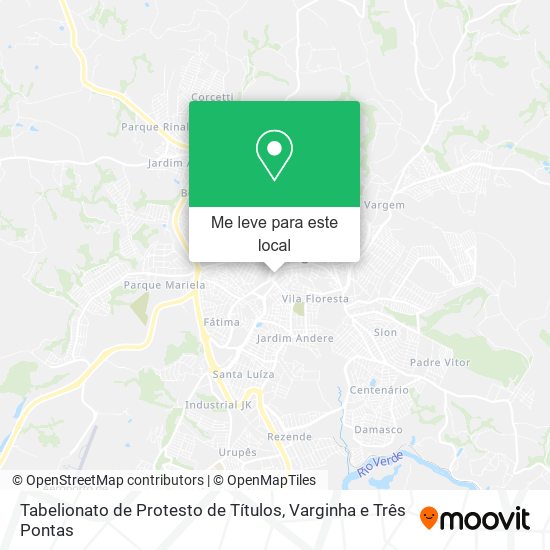 Tabelionato de Protesto de Títulos mapa