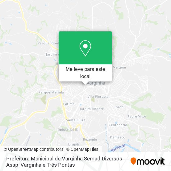 Prefeitura Municipal de Varginha Semad Diversos Assp mapa