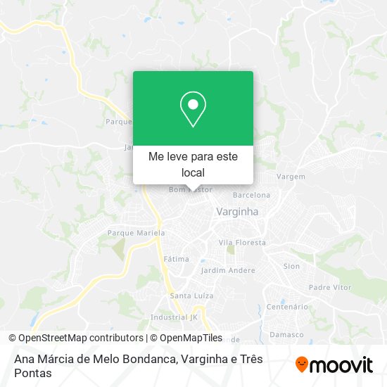 Ana Márcia de Melo Bondanca mapa
