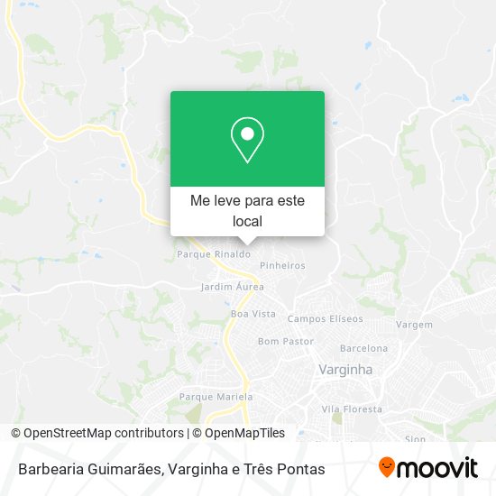 Barbearia Guimarães mapa