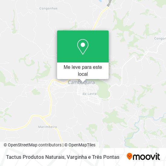 Tactus Produtos Naturais mapa