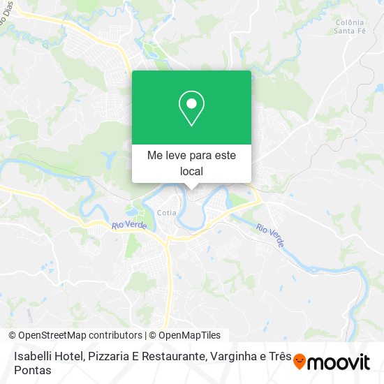 Isabelli Hotel, Pizzaria E Restaurante mapa