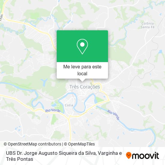 UBS Dr. Jorge Augusto Siqueira da Silva mapa