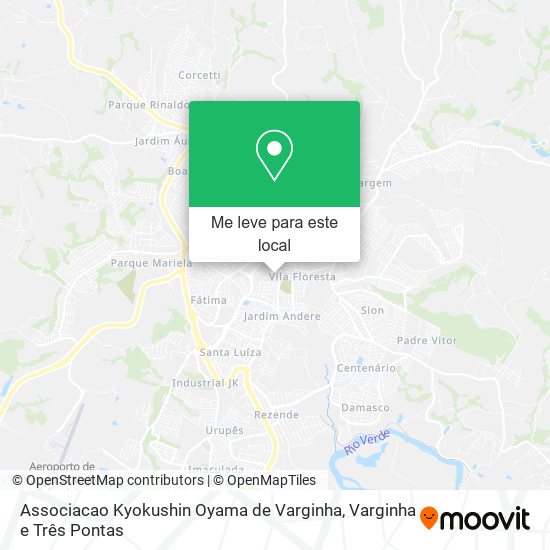 Associacao Kyokushin Oyama de Varginha mapa