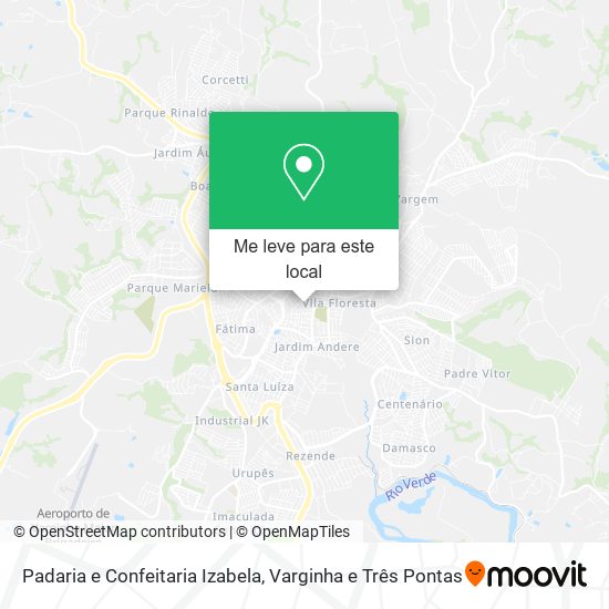 Padaria e Confeitaria Izabela mapa