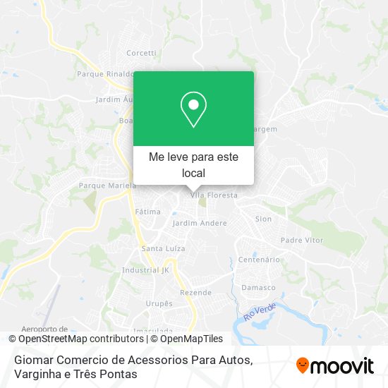 Giomar Comercio de Acessorios Para Autos mapa