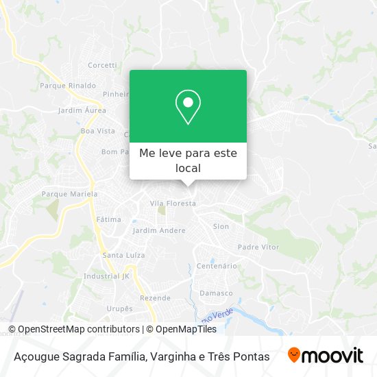 Açougue Sagrada Família mapa