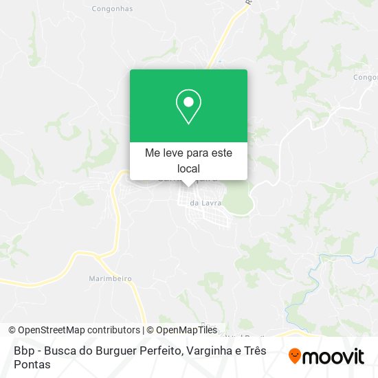 Bbp - Busca do Burguer Perfeito mapa