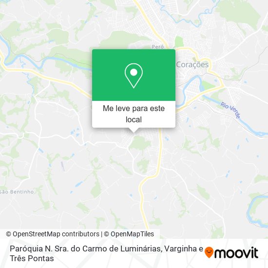 Paróquia N. Sra. do Carmo de Luminárias mapa
