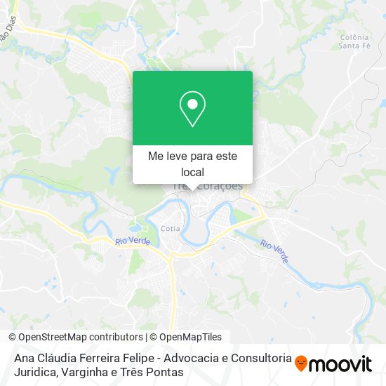 Ana Cláudia Ferreira Felipe - Advocacia e Consultoria Juridica mapa