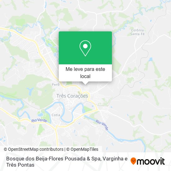 Bosque dos Beija-Flores Pousada & Spa mapa
