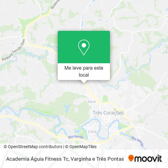 Academia Águia Fitness Tc mapa