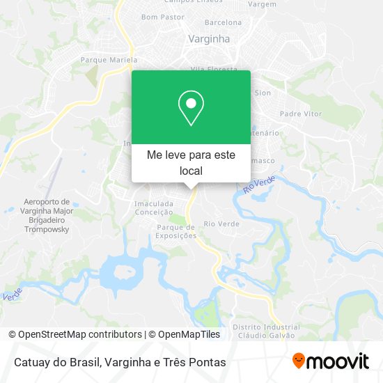 Catuay do Brasil mapa