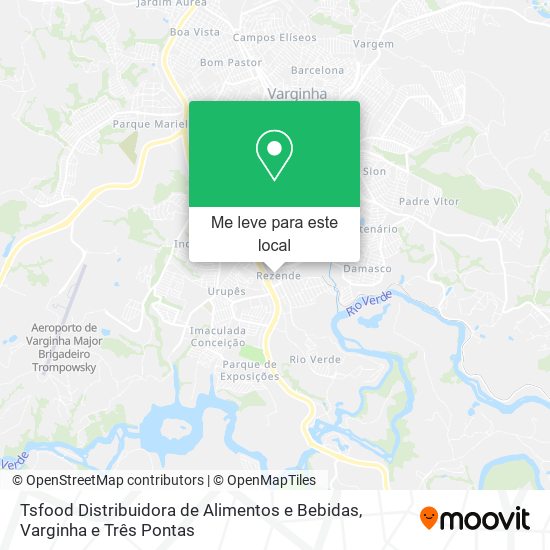 Tsfood Distribuidora de Alimentos e Bebidas mapa